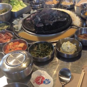 Daebak Korean BBQ - Our spread! - Korean Near Me - Chicago, Illinois Daebak Korean BBQ - Our spread! - Korean Near Me - Chicago, Illinois