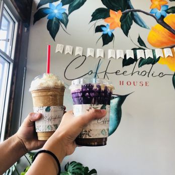 Coffeeholic House - Blended Vietnamese Coffee, Coffeeholic Dream with Ube Drizzle - Coffee & Tea Near Me - Seattle, Washington