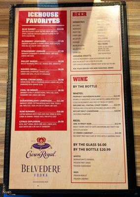 Menu photo 8 Ice House Restaurant Virginia Beach, VA