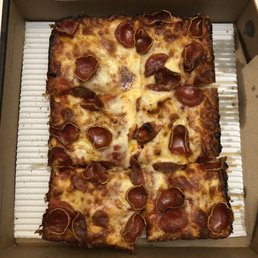 4 Corner Pizza w Butter Crust, Pepperoni. Same chain as when we lived in Florida. Yum! ~ 08.05.2020