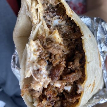 Jessica's Taqueria - the inside of a burrito - Mexican Near Me - Modesto, California