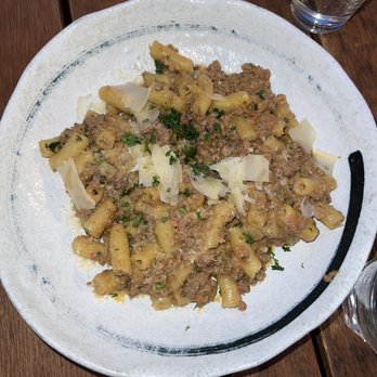 Brava Garden Eatery - Homemade Bucatini Alla Bolognese - Wine Bars Near Me - Pleasanton, California