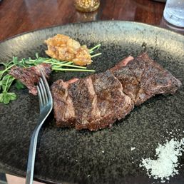 Prime Bavette, cooked medium