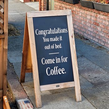 Snow White Coffee - Signage outside of Snow White on 10/27/23 - Coffee & Tea Near Me - Oakland, California Snow White Coffee - Signage outside of Snow White on 10/27/23 - Coffee & Tea Near Me - Oakland, California
