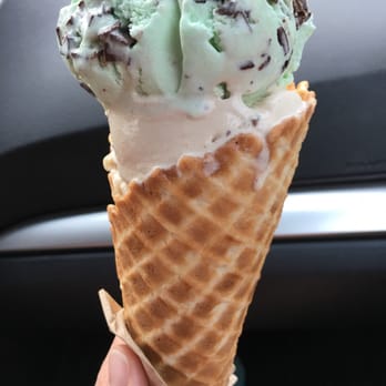 Udder Heaven - Mint chip and Heath on waffle cone! - Ice Cream & Frozen Yogurt Near Me - Bar Harbor, Maine Udder Heaven - Mint chip and Heath on waffle cone! - Ice Cream & Frozen Yogurt Near Me - Bar Harbor, Maine