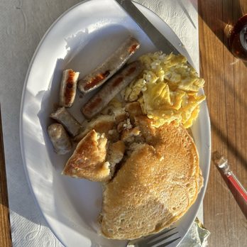 Olde Towne Cafe & Inn - Pancakes, sausage and scrambled eggs - Comfort Food Near Me - Pataskala, Ohio Olde Towne Cafe & Inn - Pancakes, sausage and scrambled eggs - Comfort Food Near Me - Pataskala, Ohio