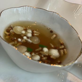 Jean-Georges - Starting broth with mushrooms - French Near Me - New York, New York Jean-Georges - Starting broth with mushrooms - French Near Me - New York, New York