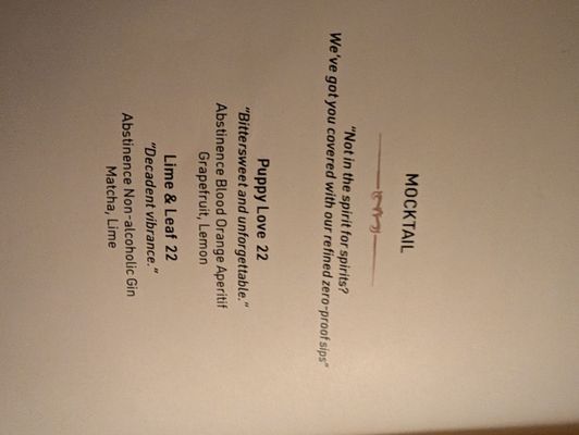 Menu photo 2 Osamil Upstairs New York, NY