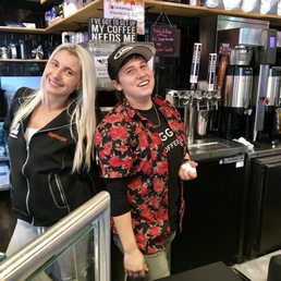 Mandy and Ashley showing some Boston pride!