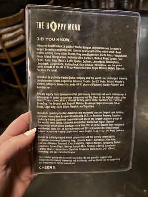 Menu photo 1 The Hoppy Monk - El Paso El Paso, TX