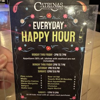 Catrinas Mexican Fusion - Happy Hour Menú - Mexican Near Me - Orlando, Florida Catrinas Mexican Fusion - Happy Hour Menú - Mexican Near Me - Orlando, Florida