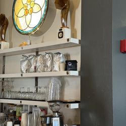 Coat Check Coffee - Barista area