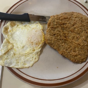 Ye Olde Pancake House - Sunny side egg & Country fried steak (ala carte no gravy) - Breakfast & Brunch Near Me - Eugene, Oregon