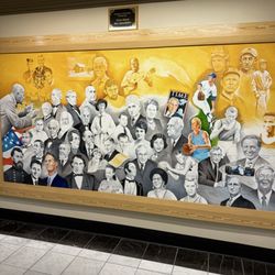 Vigo County Courthouse - Mural of local people