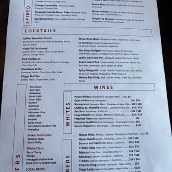 The Diner - Drink Menu - New American Near Me - Nashville, Tennessee The Diner - Drink Menu - New American Near Me - Nashville, Tennessee