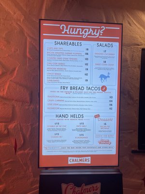 Menu photo 1 Chalmers Austin, TX