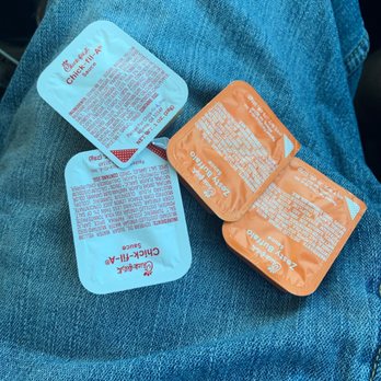Chick-fil-A - Chick Fil a is only giving up to 1 or 2 sauces no more then that. Rip off. - Fast Food Near Me - Riverside, California