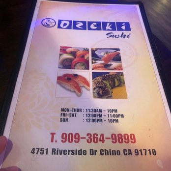 Ozeki Sushi - Menu - Japanese Near Me - Chino, California