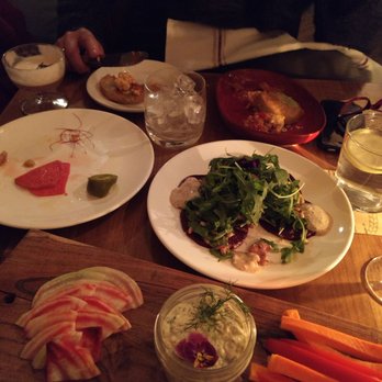 Radish & Rye - Beets, pickle plate, smoked salmon dip, fried green tomatoes - New American Near Me - Santa Fe, New Mexico