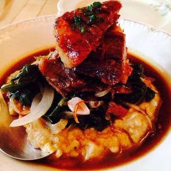 Thistle - Braised pork with polenta and kale - Tapas/Small Plates Near Me - McMinnville, Oregon Thistle - Braised pork with polenta and kale - Tapas/Small Plates Near Me - McMinnville, Oregon