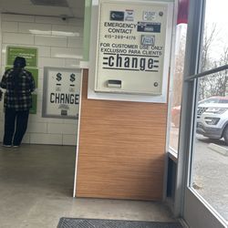 Launderland - Both change machines are not working. Because they want you to use mobile upload minimum 35$. Scam of a place.