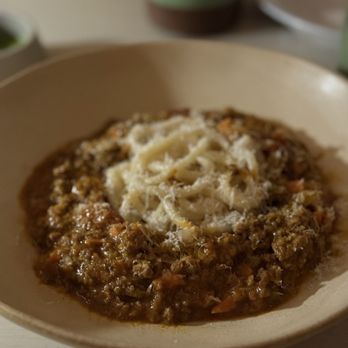 Casa Dani - Bucatini bolognese - Mediterranean Near Me - Los Angeles, California Casa Dani - Bucatini bolognese - Mediterranean Near Me - Los Angeles, California
