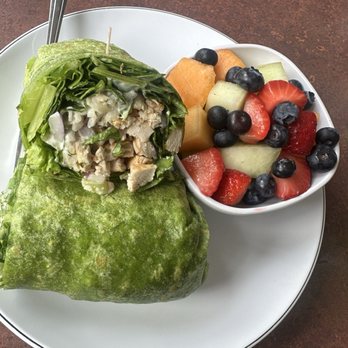 The Breakfast Bar - That's a Wrap with chicken and fruit - Breakfast & Brunch Near Me - Long Beach, California