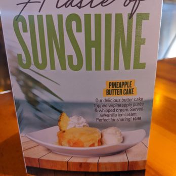 Islands Restaurant - Pineapple cake - Burgers Near Me - Vista, California