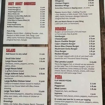 Lost and Found Inn - Menu 9/1/2021 - Bars Near Me - Tyrone, New York