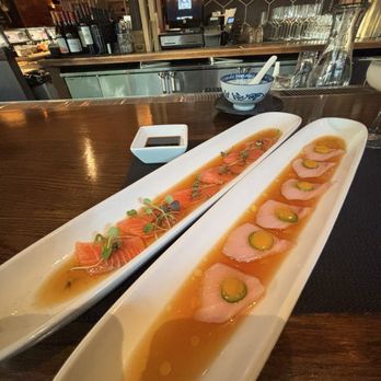 O-Ku - Salmon Usuzukuri, Yellowtail Carpaccio - Sushi Bars Near Me - Raleigh, North Carolina