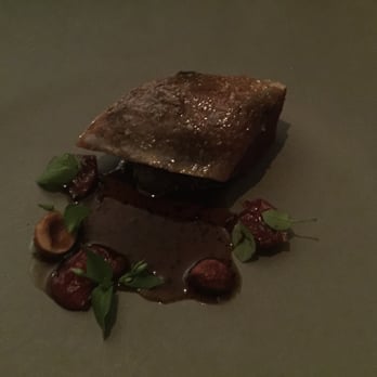 Commis - Roast squab, ragout of the innards, sour cherry, filberts and black truffle. (3.5/5). - New American Near Me - Oakland, California Commis - Roast squab, ragout of the innards, sour cherry, filberts and black truffle. (3.5/5). - New American Near Me - Oakland, California