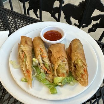 Indochine Cuisine - Vegetables Crispy Rolls with sweet chili sauce - Vietnamese Near Me - Parker, Colorado