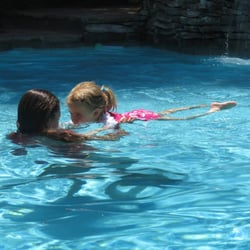 Aquasafe Swimming - Swim School - An Aquasafe student taking a private swim lesson.