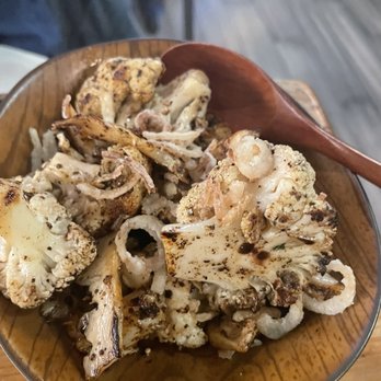 Spinning Bones - Cauliflower with onion and mushrooms - I could eat this everyday. - New American Near Me - Alameda, California Spinning Bones - Cauliflower with onion and mushrooms - I could eat this everyday. - New American Near Me - Alameda, California