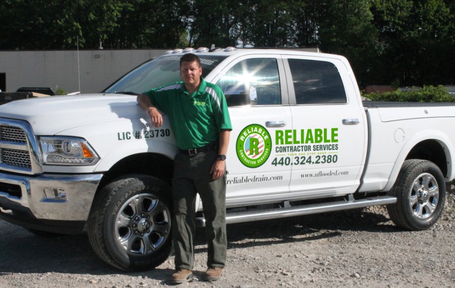 Slide of Reliable Basement and Drain