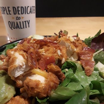 PDQ Chicken - Crispy chicken salad. Added avocado and bacon. - Sandwiches Near Me - Saint Johns, Florida PDQ Chicken - Crispy chicken salad. Added avocado and bacon. - Sandwiches Near Me - Saint Johns, Florida