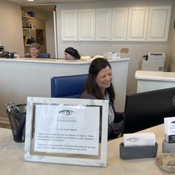 Door County Eye Associates - This is the front desk where everything moves smoothly.