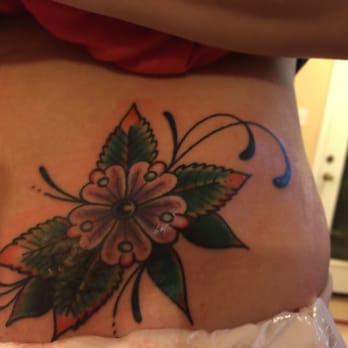 Saints & Sinners - Cover up/flower re-do - Tattoo Near Me - Carrollton, Texas Saints & Sinners - Cover up/flower re-do - Tattoo Near Me - Carrollton, Texas