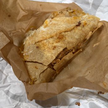 Taco Bell - This is suppose to be Cantina chicken taco.  How is this a taco? - Fast Food Near Me - Deland, Florida