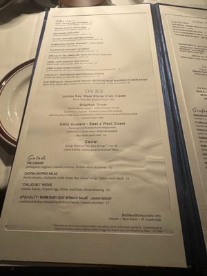 Menu photo 1 Chops & Lobster Bar Atlanta, GA