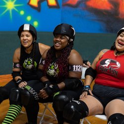 Tampa Roller Derby - Penalty box crew