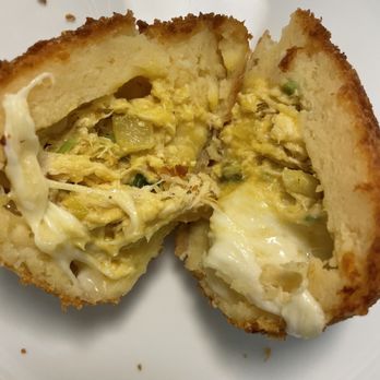 OBRA HandBakery - Inside of the potato ball - Latin American Near Me - Long Beach, California