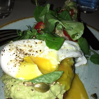 Two Hands - Avocado toast with poached egg - Breakfast & Brunch Near Me - New York, New York Two Hands - Avocado toast with poached egg - Breakfast & Brunch Near Me - New York, New York