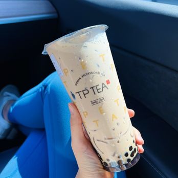 TP Tea - no sweet Taiwan classic milk tea comes with toppings (I dont like toppings in general but gotta try classic milk tea) - Bubble Tea Near Me - Irvine, California