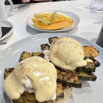 Break + Feast - Eggs Benedict with kabocha - Breakfast & Brunch Near Me - Koloa, Hawaii