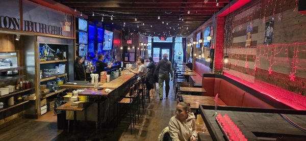 Black Iron Burger Theater District | Hamburger restaurant Bar by null