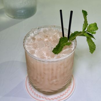 Palm Palm - Pinky & the Brain - tequila, chareau, aperol, aloe, cucumber, lime, coco lopez, nutmeg - Bars Near Me - Pittsburgh, Pennsylvania