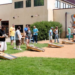 Always something planned here at the Brick House.  This was from our Bags Tournamment in June 2013