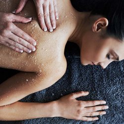 Aura Day Spa - Sea salt scub and back massage