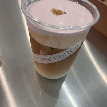 Way Home Coffee - Brown Sugar Blueberry Latte (iced only) with oatmilk - Coffee & Tea Near Me - Los Angeles, California Way Home Coffee - Brown Sugar Blueberry Latte (iced only) with oatmilk - Coffee & Tea Near Me - Los Angeles, California